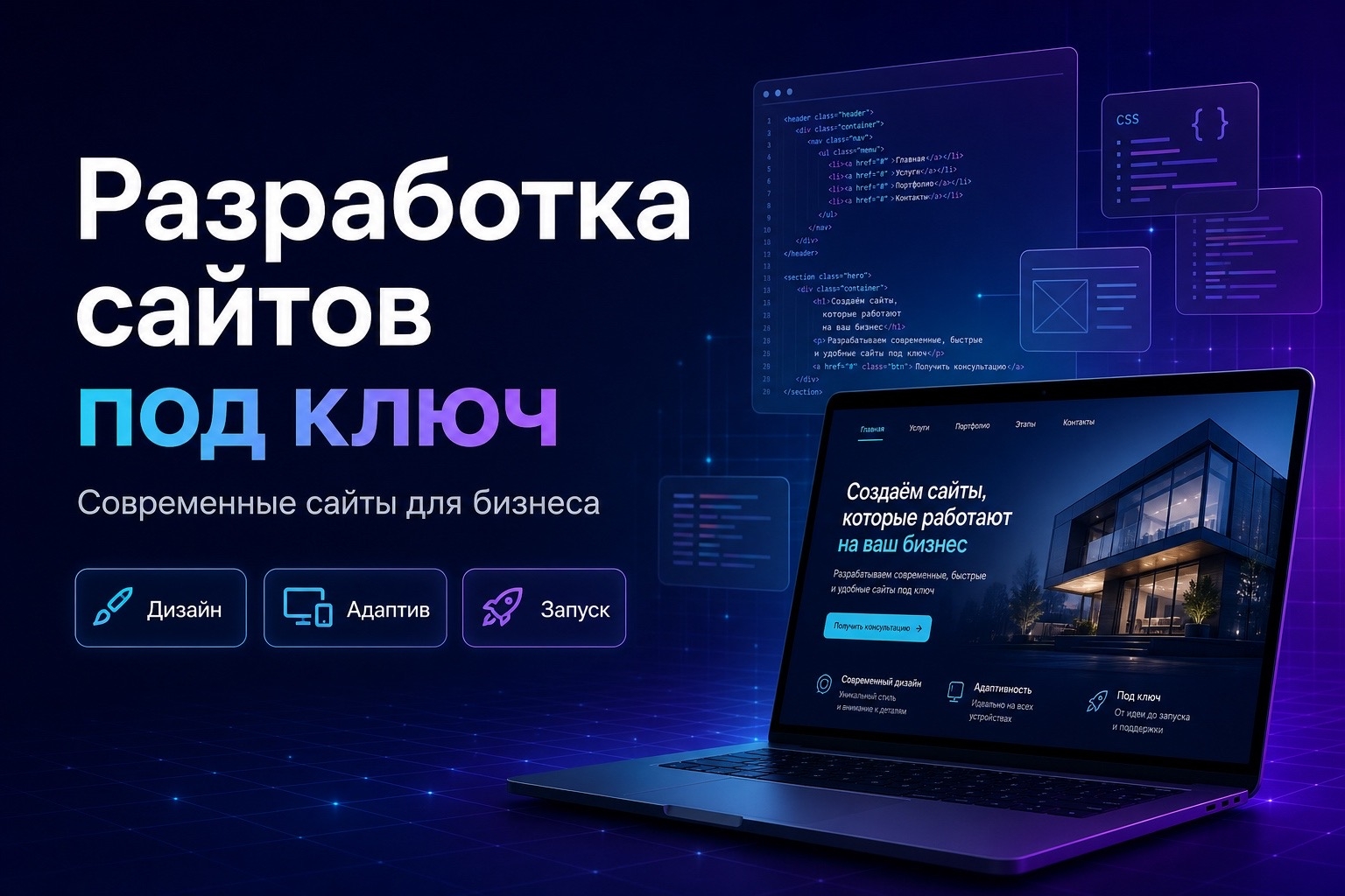 Создание сайта